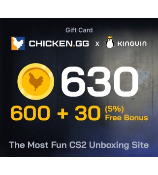 Chicken.GG 600 + 30 FREE Tokens Key GLOBAL